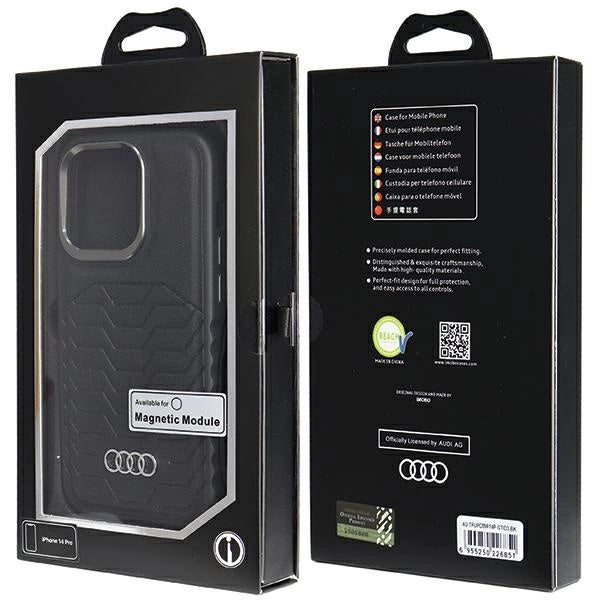 Audi Synthetic Leather case with MagSafe for iPhone 14 Pro - black_6