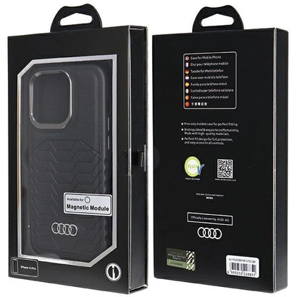Audi Synthetic Leather case with MagSafe for iPhone 14 Pro - black_6