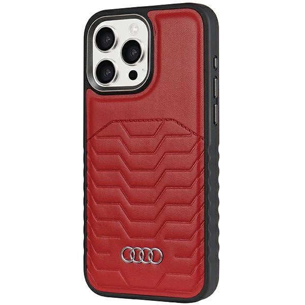 Audi Synthetic Leather case with MagSafe for iPhone 14 Pro - red_1