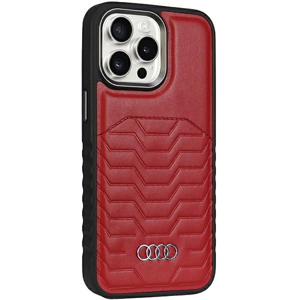 Audi Synthetic Leather case with MagSafe for iPhone 14 Pro - red_5