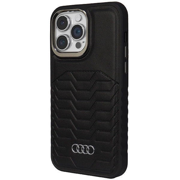 Audi Synthetic Leather case with MagSafe for iPhone 14 Pro Max - black_1