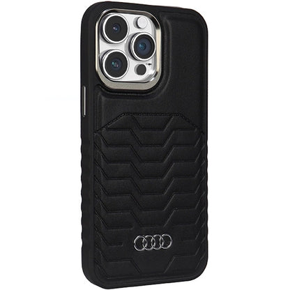 Audi Synthetic Leather case with MagSafe for iPhone 14 Pro Max - black_5