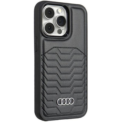 Audi Synthetic Leather case with MagSafe for iPhone 15 Pro - black_1