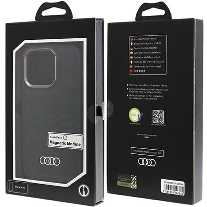 Audi Synthetic Leather case with MagSafe for iPhone 15 Pro - black_6