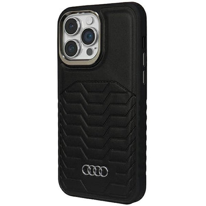 Audi Synthetic Leather case with MagSafe for iPhone 15 Pro Max - black_1