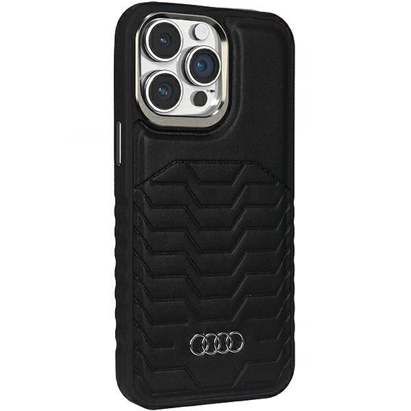 Audi Synthetic Leather case with MagSafe for iPhone 15 Pro Max - black_5