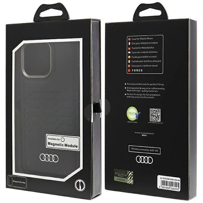 Audi Synthetic Leather case with MagSafe for iPhone 15 Pro Max - black_6