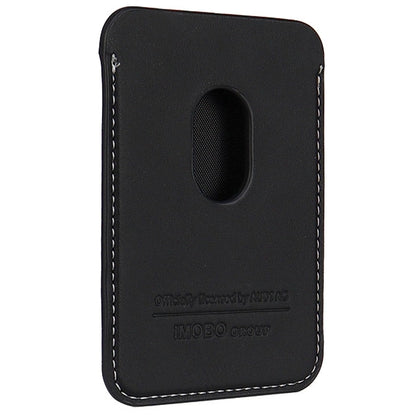 Audi Synthetic Leather magnetic wallet compatible with MagSafe - black_2