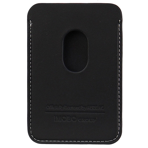 Audi Synthetic Leather magnetic wallet compatible with MagSafe - black_3