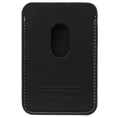 Audi Synthetic Leather magnetic wallet compatible with MagSafe - black_3