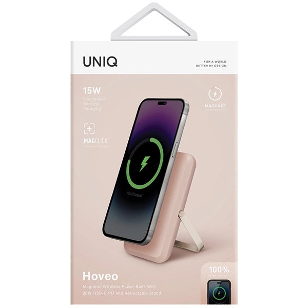 Powerbank Uniq Hoveo magnetic 5000mAh USB-C 20W PD - pink_6