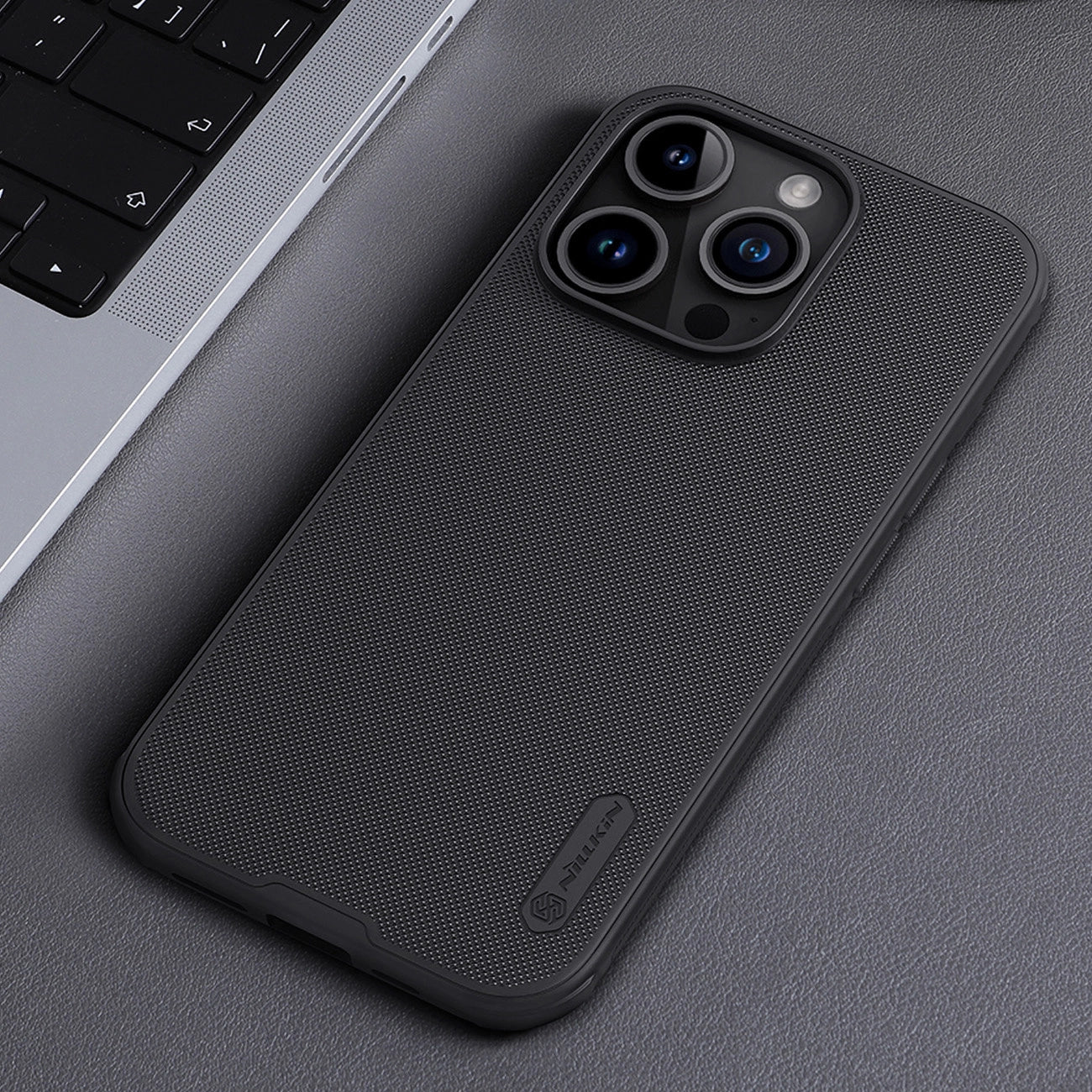 Nillkin Super Frosted Shield Pro Magnetic Case for iPhone 15 Pro Max - black_12