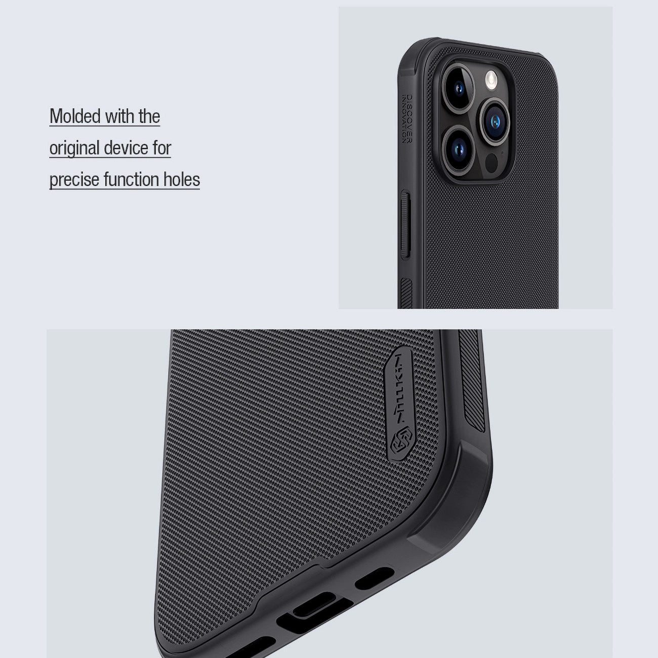 Nillkin Super Frosted Shield Pro Magnetic Case for iPhone 15 Pro Max - black_15