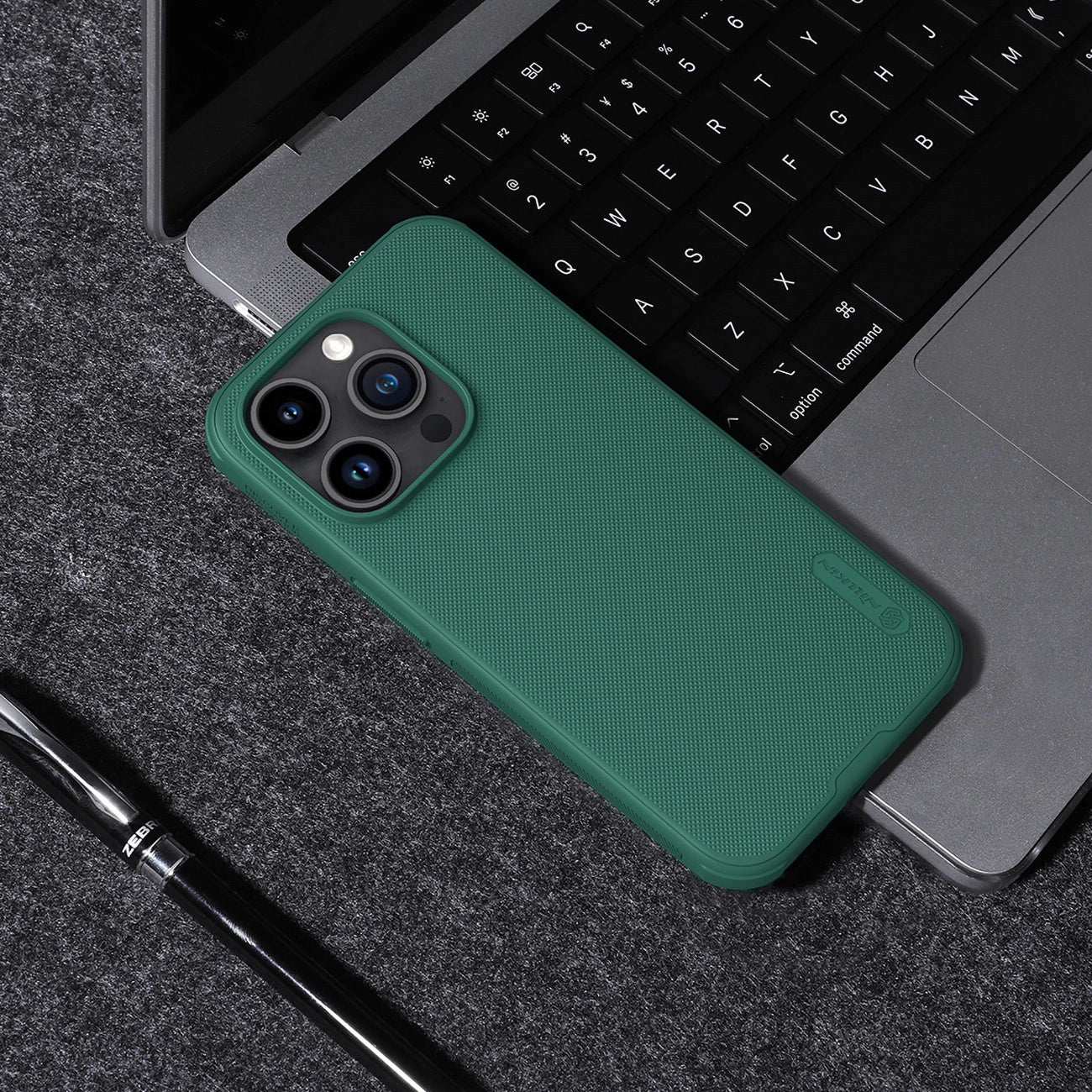 Nillkin Super Frosted Shield Pro Magnetic Case for iPhone 15 Pro Max - black_16