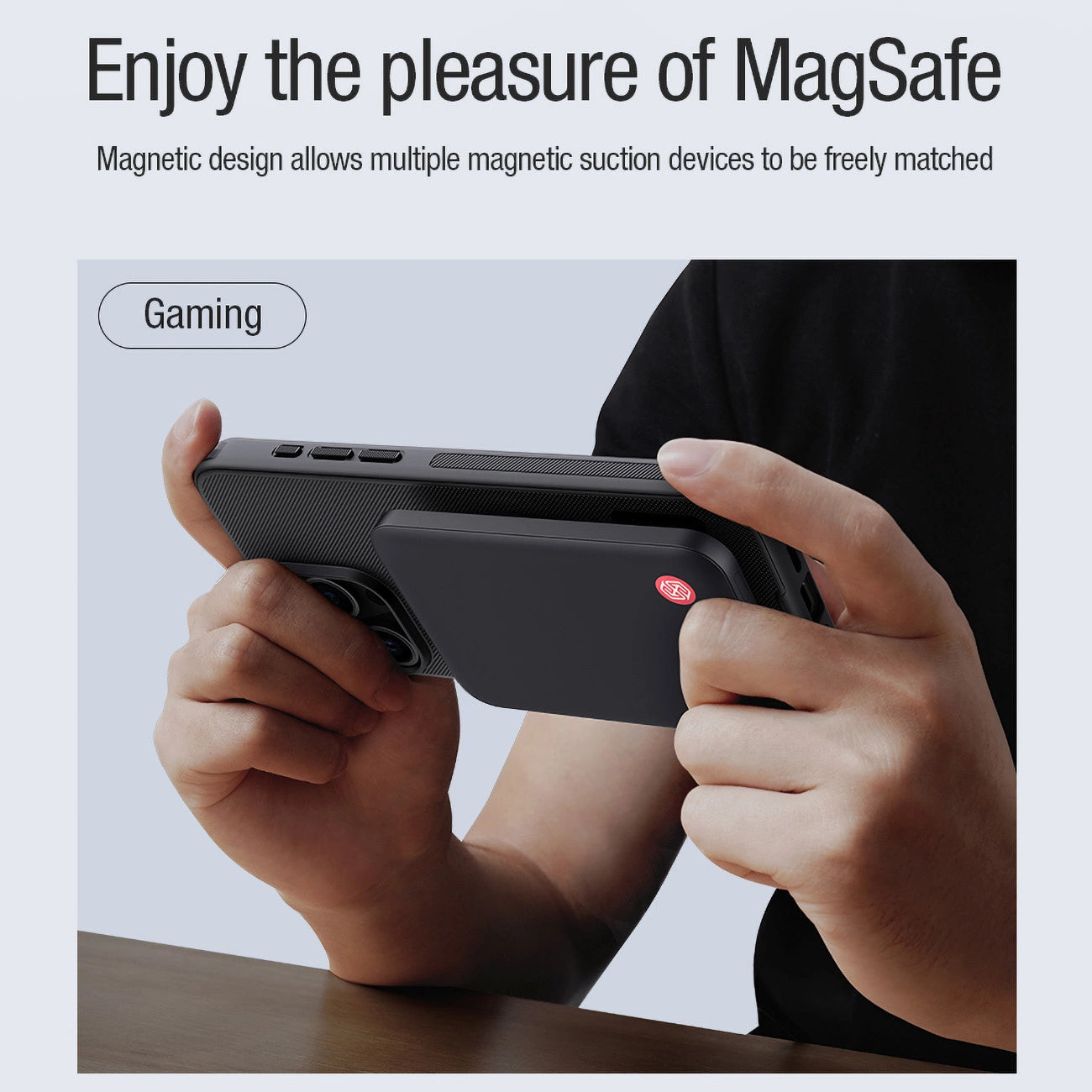 Nillkin Super Frosted Shield Pro Magnetic Case for iPhone 15 Pro Max - black_7