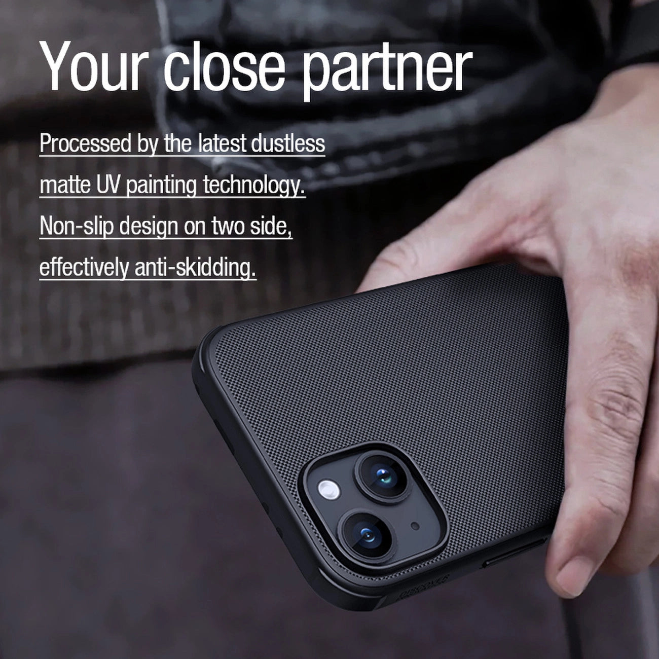 Nillkin Super Frosted Shield Pro Magnetic Case for iPhone 15 - black_11