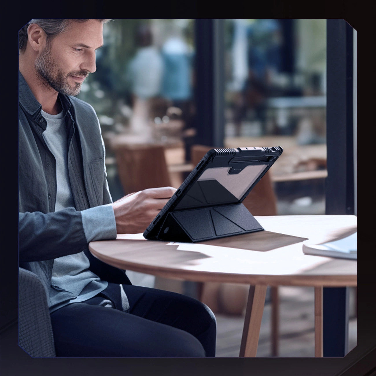 Nillkin Bumper Leather Case Pro case for Samsung Galaxy Tab S9+ - black_12
