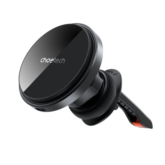 Choetech T204-F magnetic car holder with 15W wireless charging - black_0