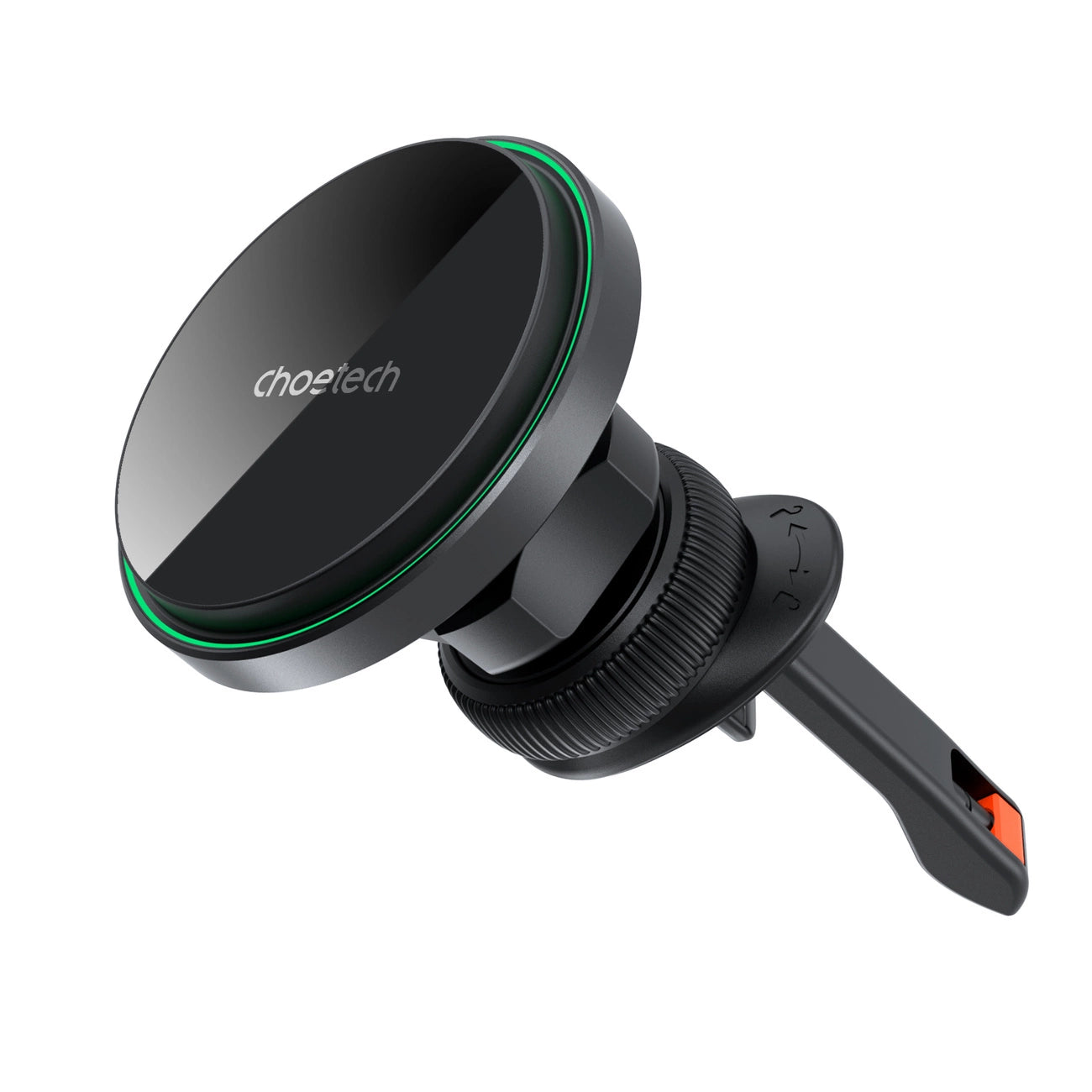 Choetech T204-F magnetic car holder with 15W wireless charging - black_2