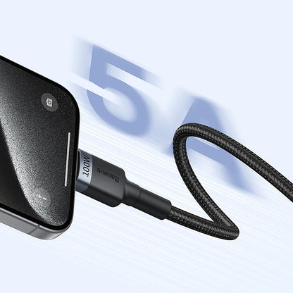 Baseus Cafule USB-C / USB-C cable 100W 1 m - red-black and black-gray (2 pcs.)_16