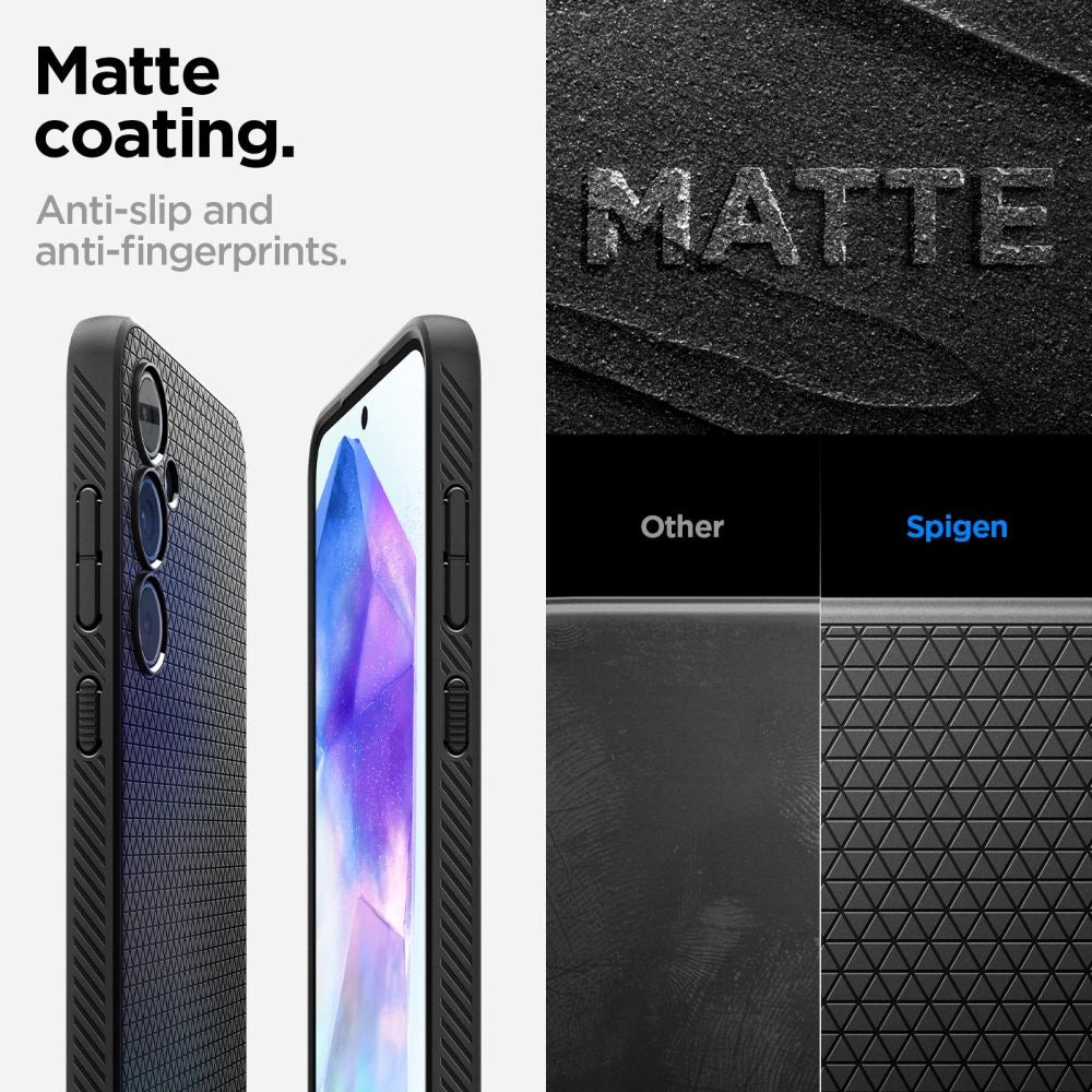 Spigen Liquid Air Case for Samsung Galaxy A55 5G - Matte Black_13