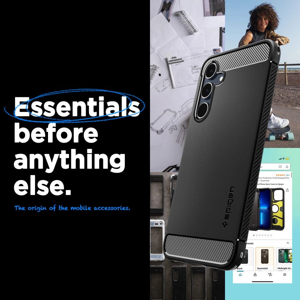 Spigen Rugged Armor Case for Samsung Galaxy A55 5G - Matte Black_11