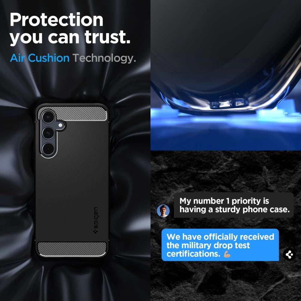 Spigen Rugged Armor Case for Samsung Galaxy A55 5G - Matte Black_14