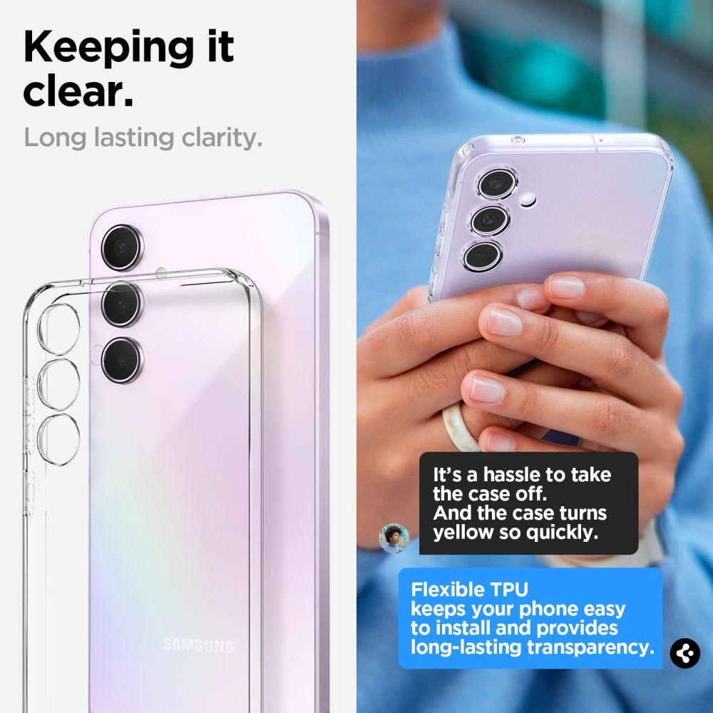 Spigen Liquid Crystal Case for Samsung Galaxy A55 5G - Transparent_19