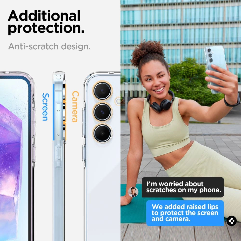 Spigen Liquid Crystal Case for Samsung Galaxy A55 5G - Transparent_22