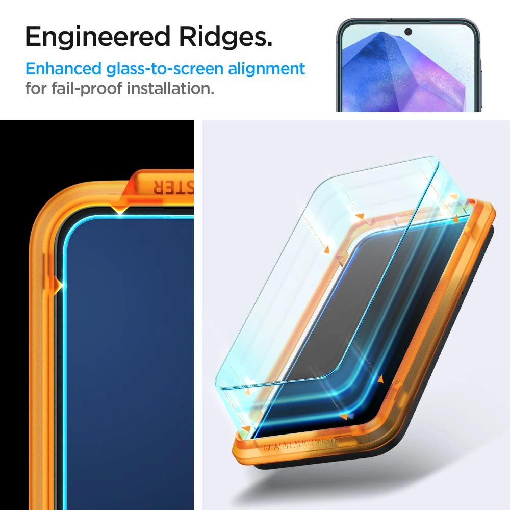 Spigen Glass tR AlignMaster 2 Pack - Samsung Galaxy A55_7