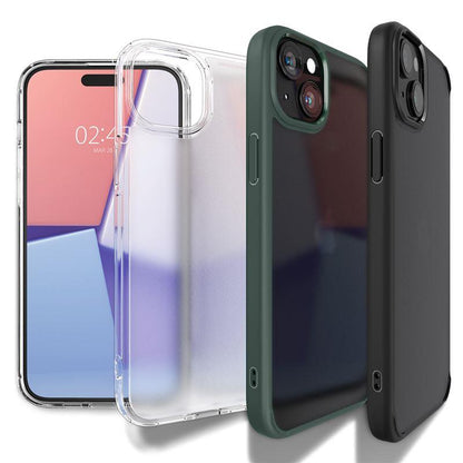 Spigen Crystal Hybrid iPhone 15 Plus Case - Clear Blue - OUTLET_0