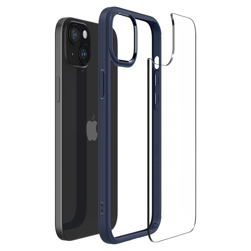 Spigen Crystal Hybrid iPhone 15 Plus Case - Clear Blue - OUTLET_10