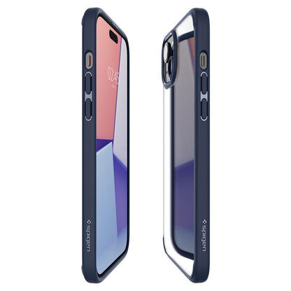 Spigen Crystal Hybrid iPhone 15 Plus Case - Clear Blue - OUTLET_11