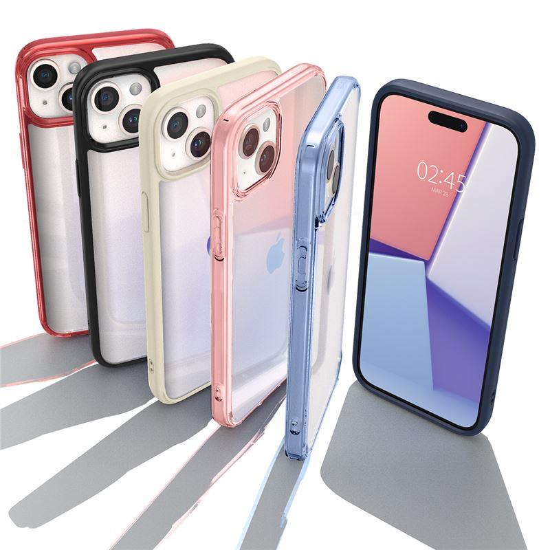 Spigen Crystal Hybrid iPhone 15 Plus Case - Clear Blue - OUTLET_1