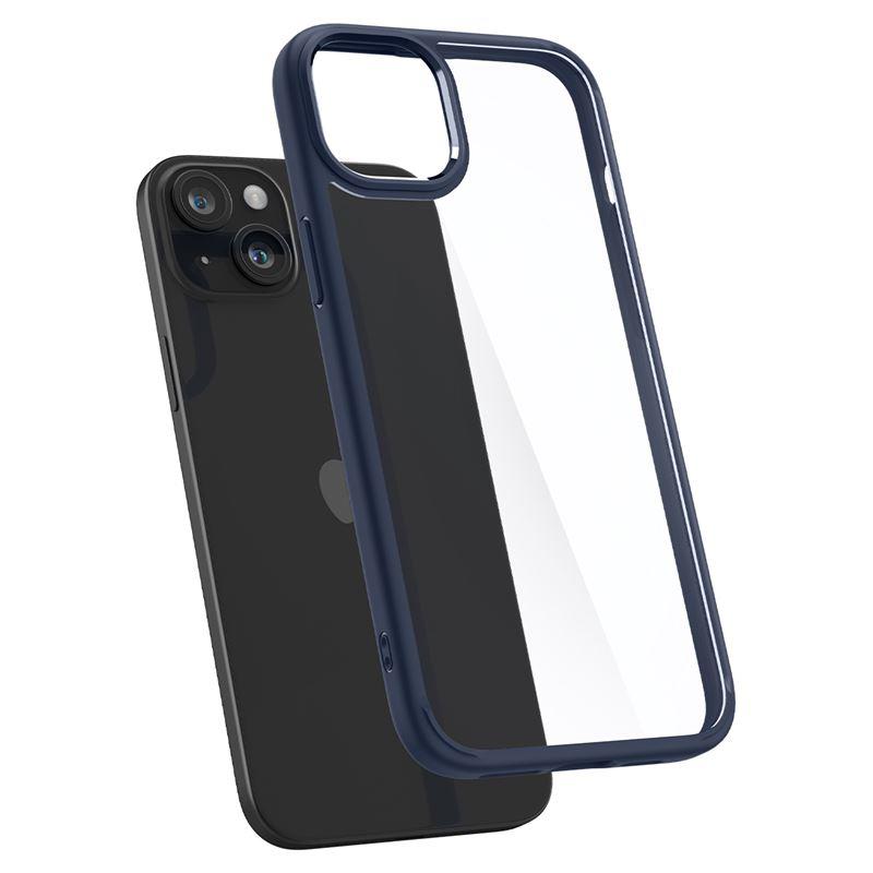 Spigen Crystal Hybrid iPhone 15 Plus Case - Clear Blue - OUTLET_8