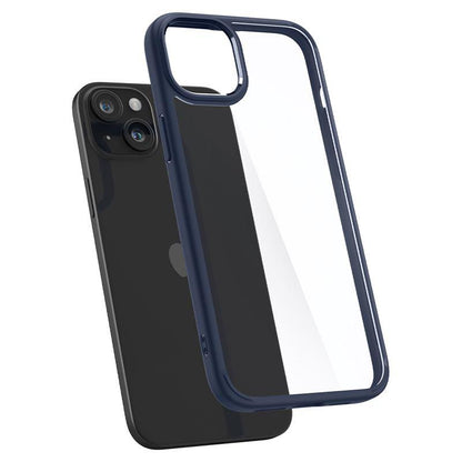 Spigen Crystal Hybrid iPhone 15 Plus Case - Clear Blue - OUTLET_8