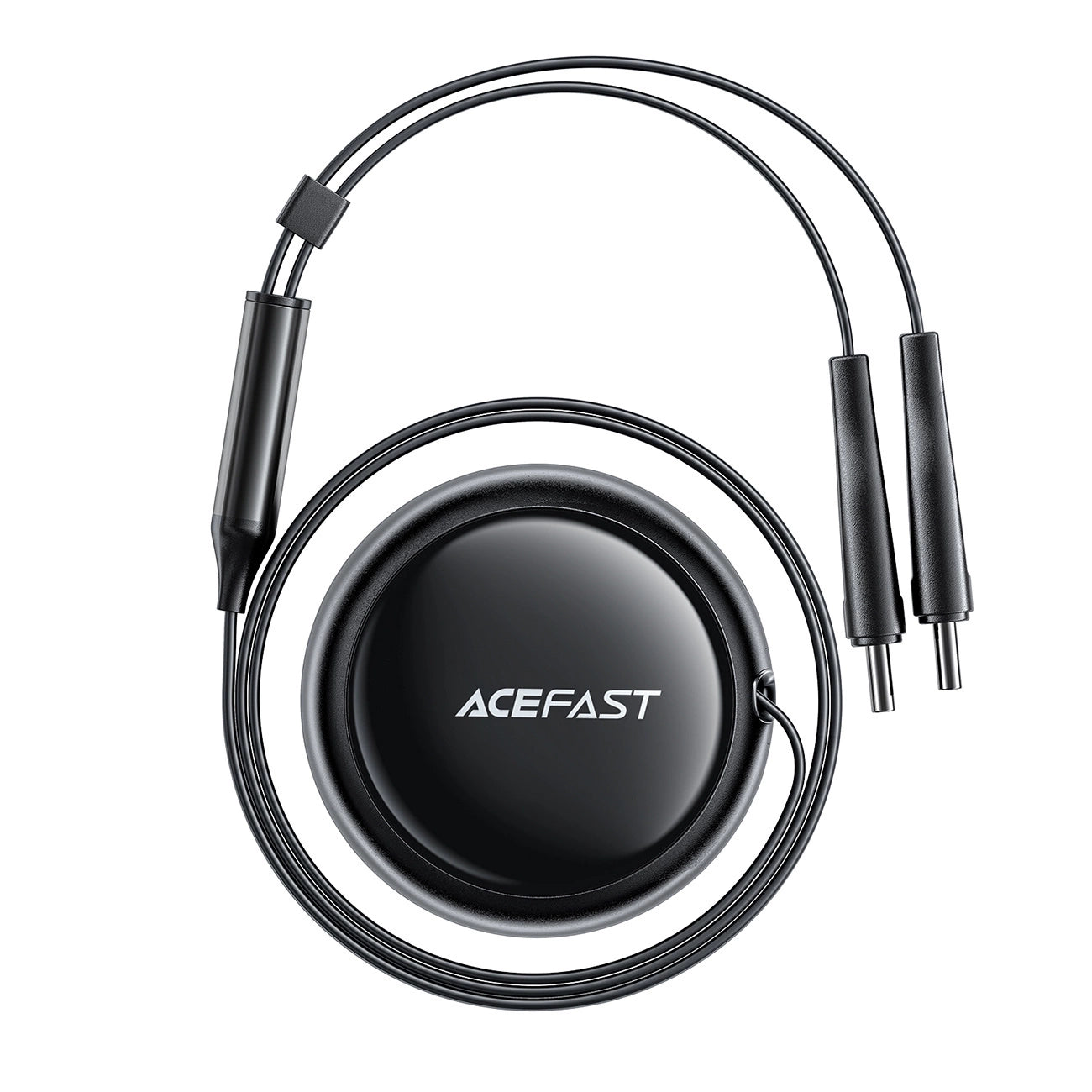 Acefast B13 car charger 53W USB-A / 2 USB-C retractable cables - black_3