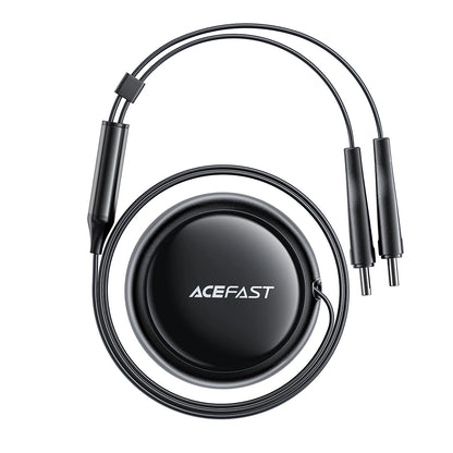 Acefast B13 car charger 53W USB-A / 2 USB-C retractable cables - black_3