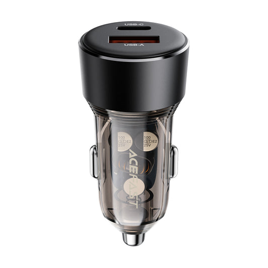 Acefast B12 car charger 60W USB-A / USB-C - black_0