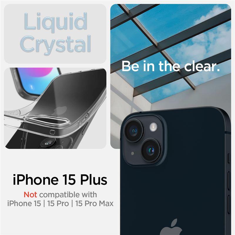 Spigen Liquid Crystal iPhone 15 Plus Case - Clear - OUTLET_7