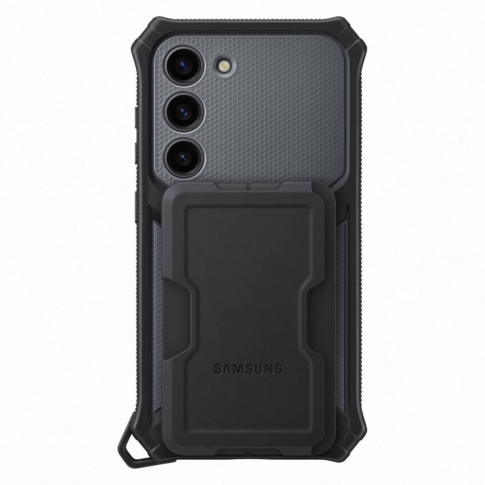 Samsung Rugged Gadget Case for Samsung Galaxy S23 Rugged Cover Ring Holder Stand gray (EF-RS911CBEGWW) - OUTLET_0