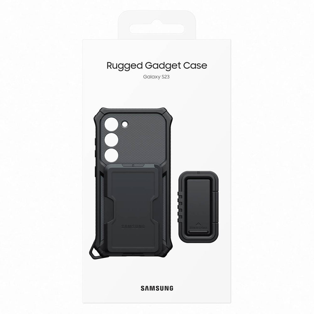 Samsung Rugged Gadget Case for Samsung Galaxy S23 Rugged Cover Ring Holder Stand gray (EF-RS911CBEGWW) - OUTLET_4