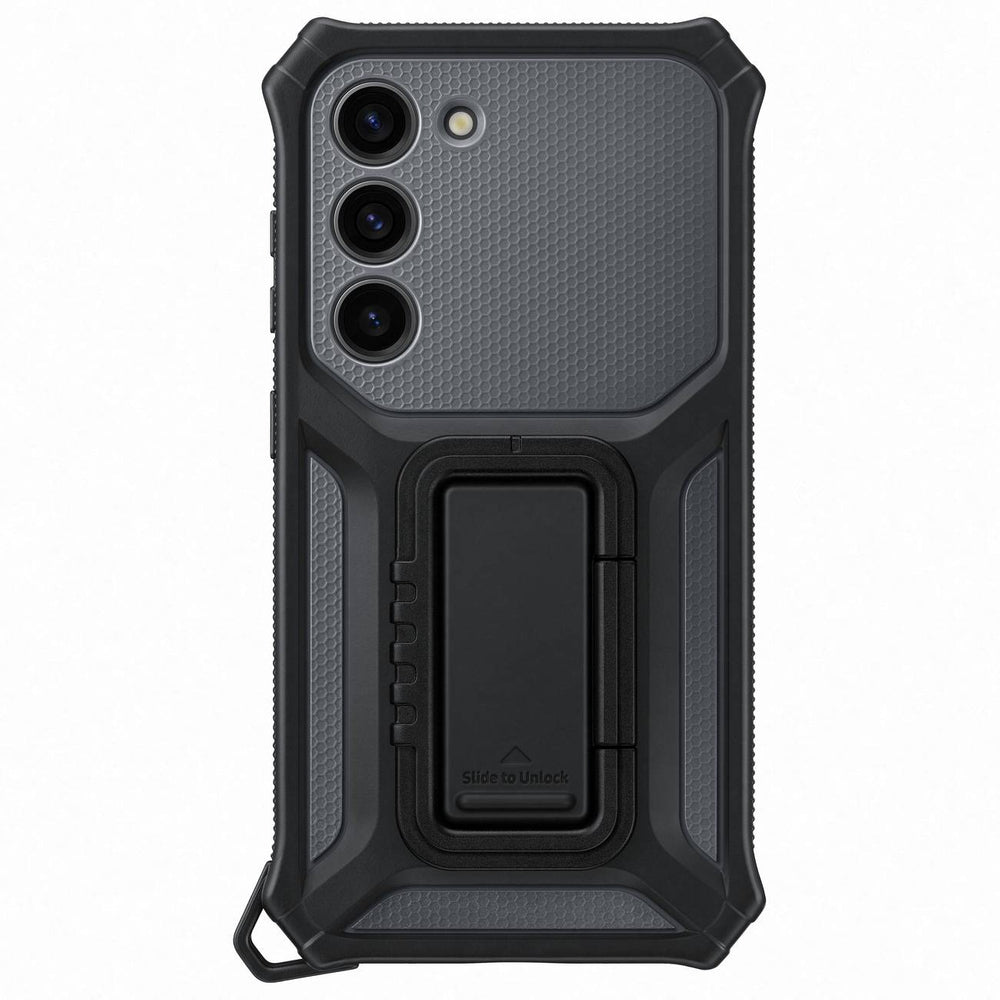 Samsung Rugged Gadget Case for Samsung Galaxy S23 Rugged Cover Ring Holder Stand gray (EF-RS911CBEGWW) - OUTLET_2