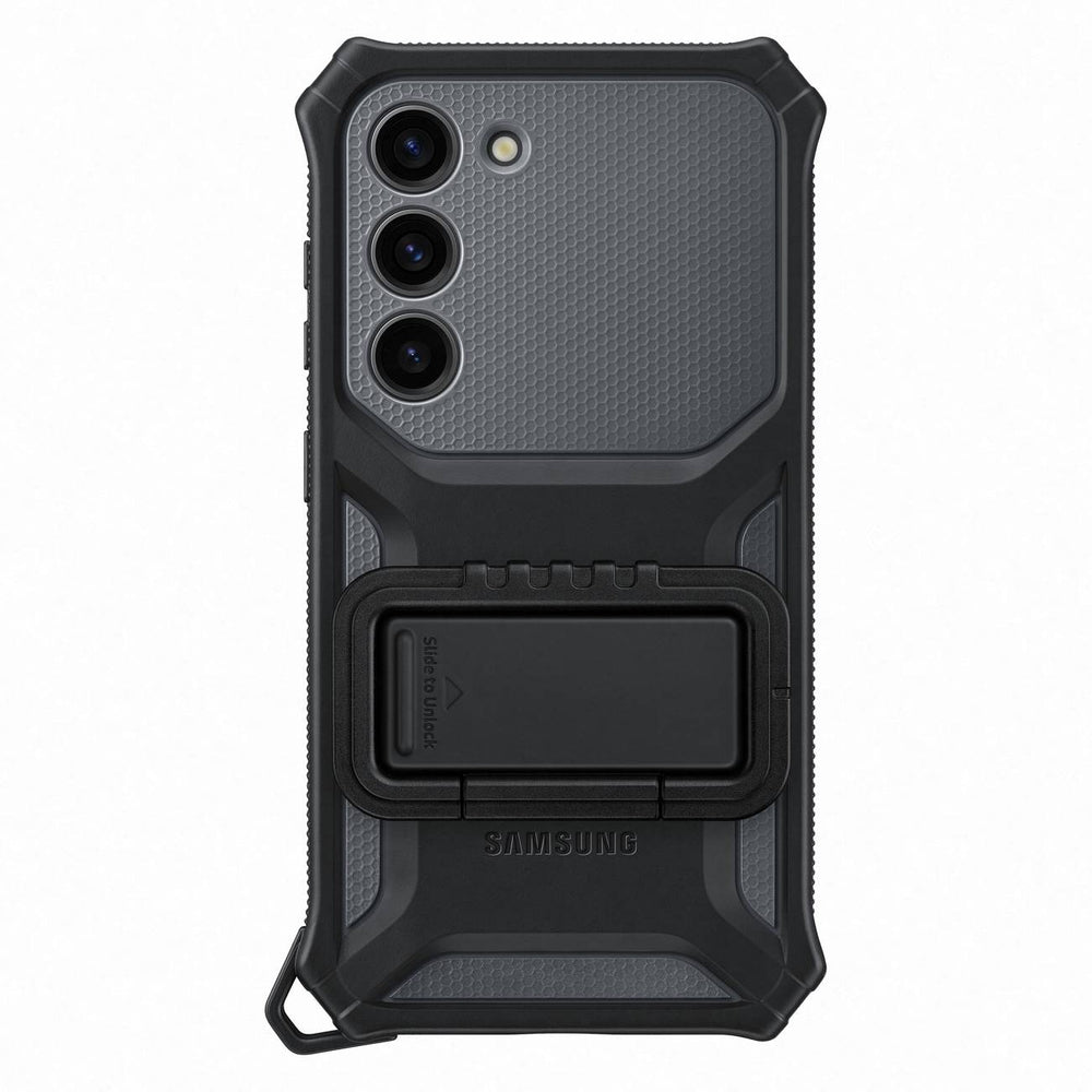 Samsung Rugged Gadget Case for Samsung Galaxy S23 Rugged Cover Ring Holder Stand gray (EF-RS911CBEGWW) - OUTLET_5