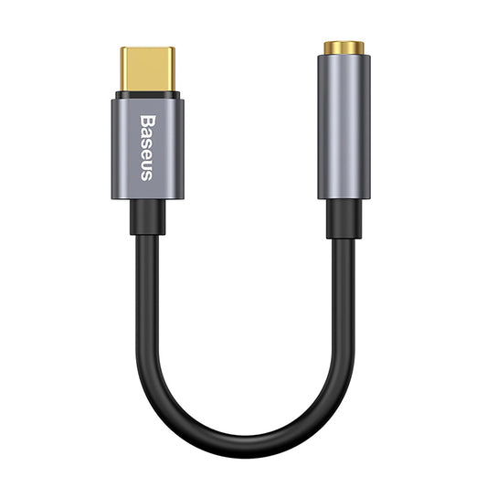 Baseus L54 adapter for USB-C headphones / mini jack 3.5mm DAC 24 bit 48 KHz - gray_0