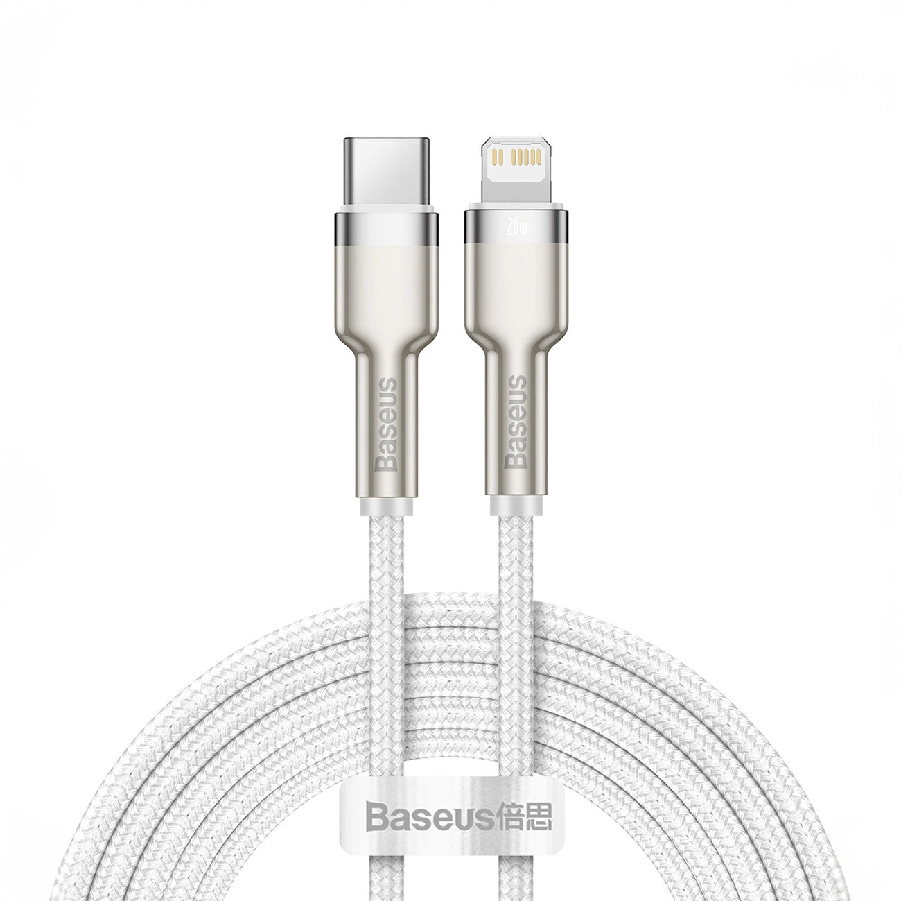 USB-C cable for Lightning Baseus Cafule, PD, 20W, 2m (white)_1