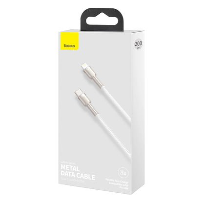 USB-C cable for Lightning Baseus Cafule, PD, 20W, 2m (white)_10