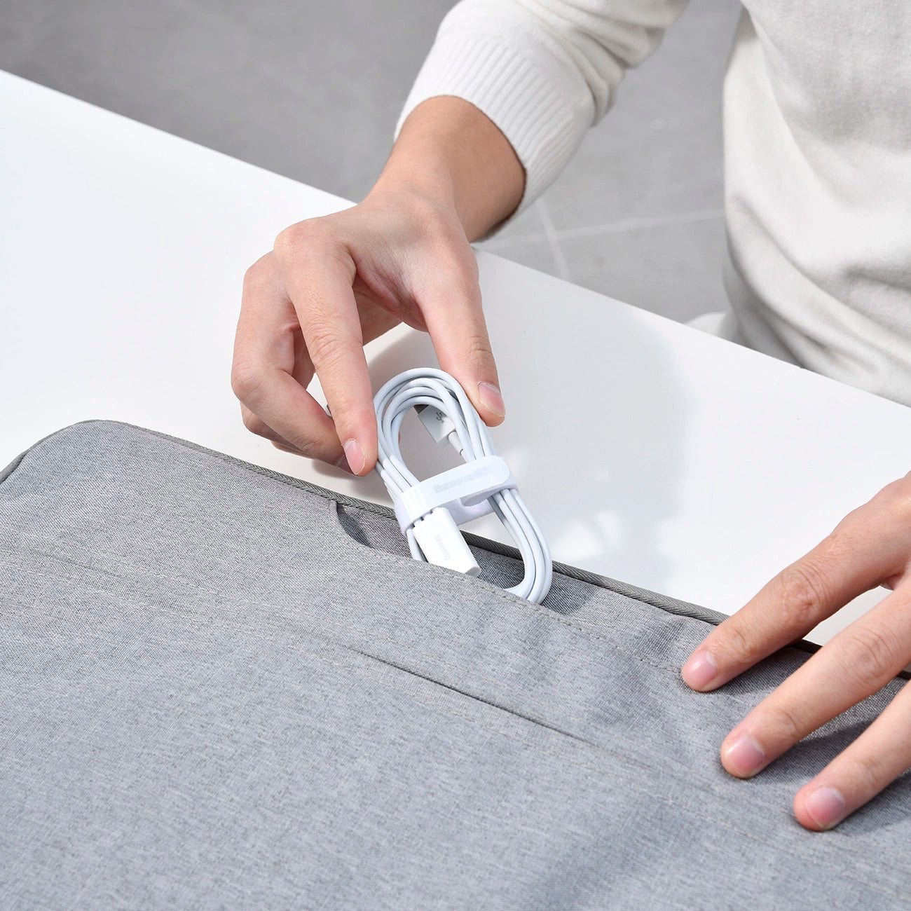 Baseus Superior Series USB-A - USB-C / Lightning / micro USB 3.5A cable 1m - white_18