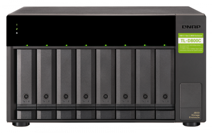 QNAP TL-D800C caja para disco duro externo Carcasa de disco duro/SSD Negro, Gris 2.5/3.5"_2