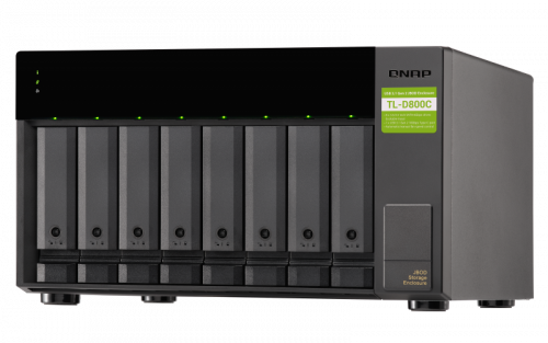QNAP TL-D800C caja para disco duro externo Carcasa de disco duro/SSD Negro, Gris 2.5/3.5"_4